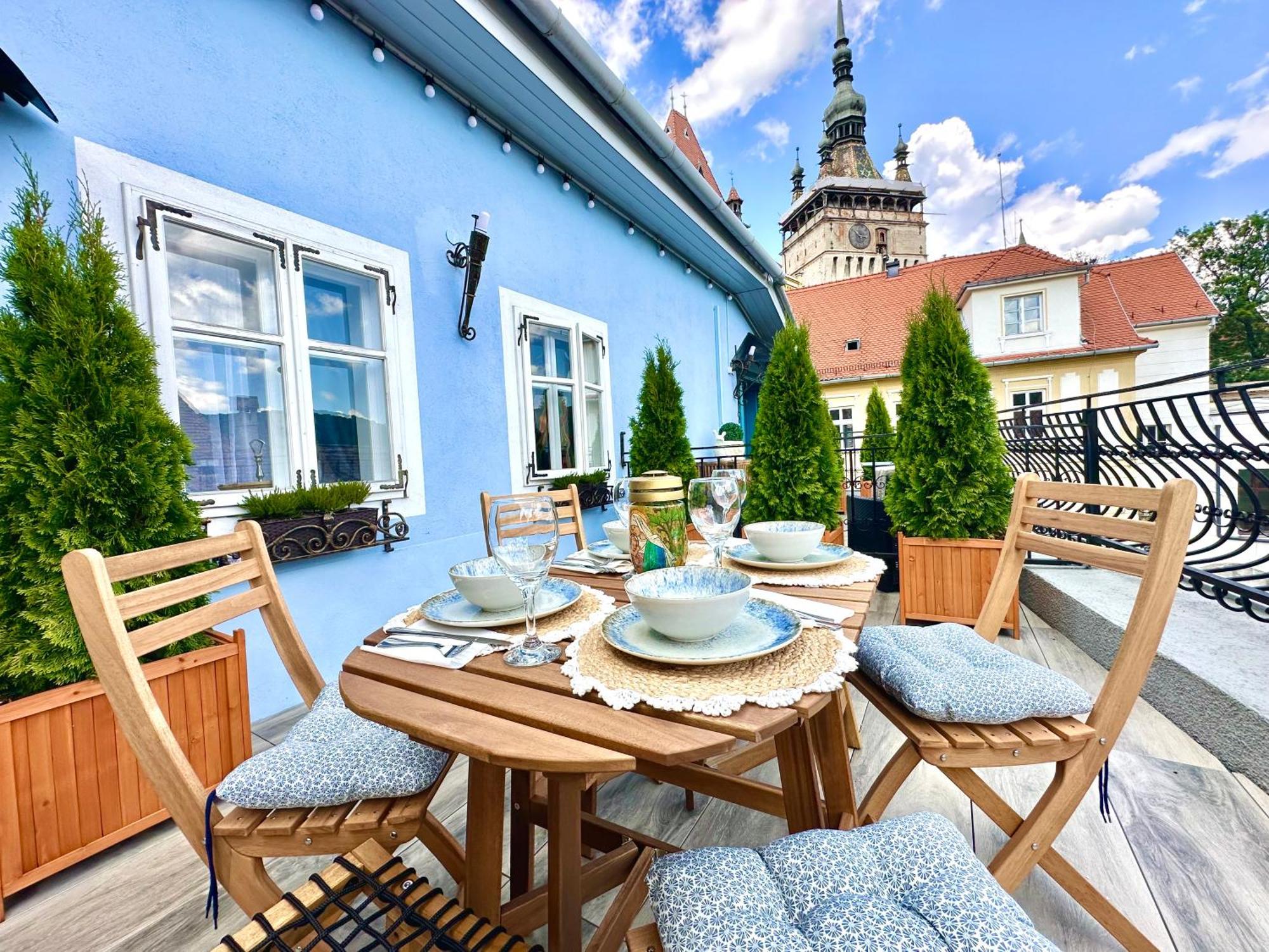 Casa Albastra By Casa Otto Leilighet Sighişoara Eksteriør bilde